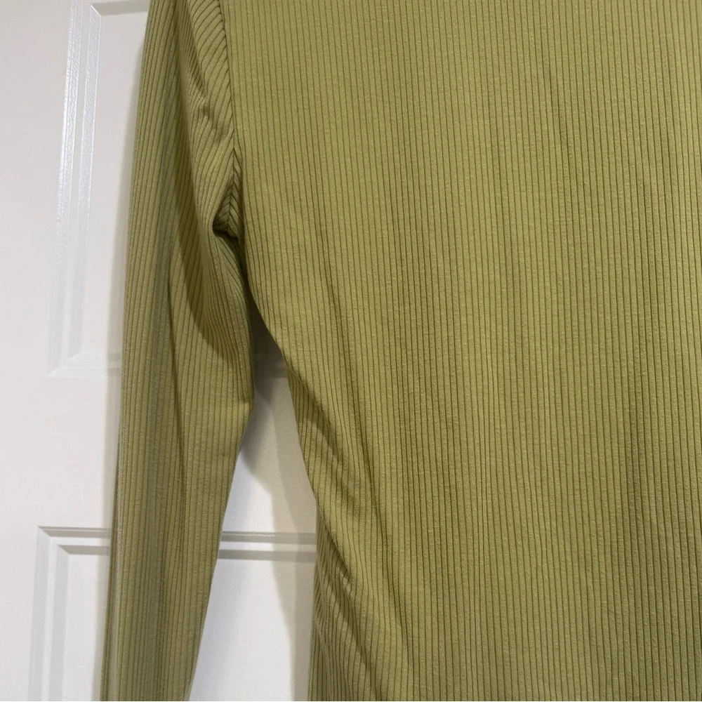 Boden Soft Ribbed Scoop Neck Top River Reed Green - Picture 6 of 7